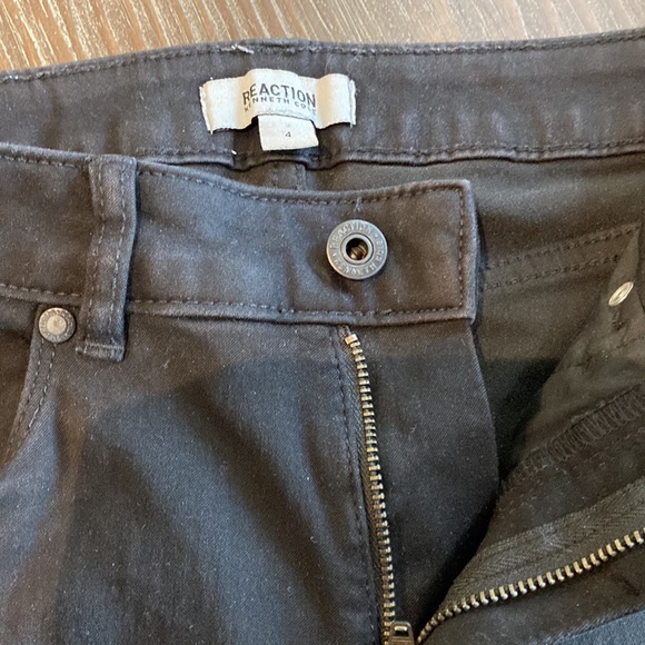 Reaction Kenneth Cole, ladies black denim in size 4. Lots of stretch. - Picture 4 of 8